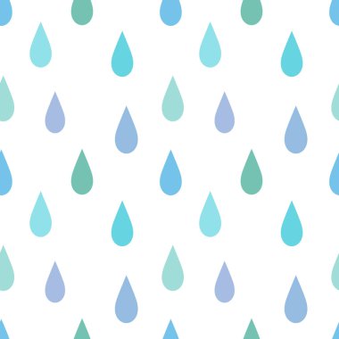 Soyut yağmur seamless modeli. Düz tasarım vektör arka plan