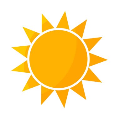 Güneş basit simge tasarlamak