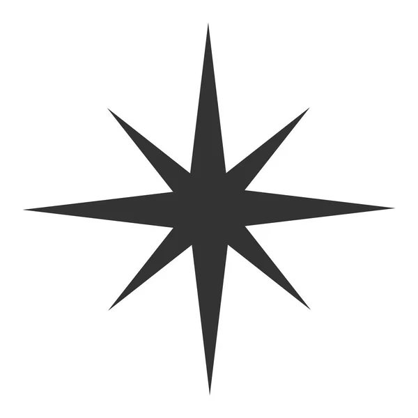 Μαύρο Αστέρι Εικονογράφηση Διάνυσμα — Διανυσματικό Αρχείο