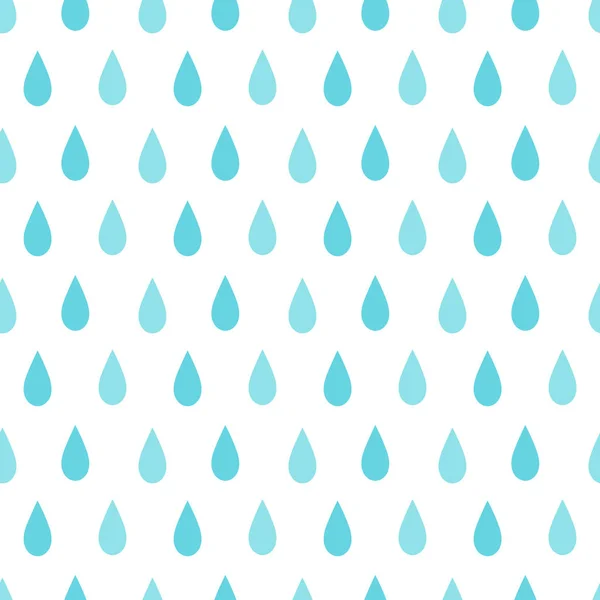 Rain Seamless Pattern Flat Design Vector Background — Stock Vector