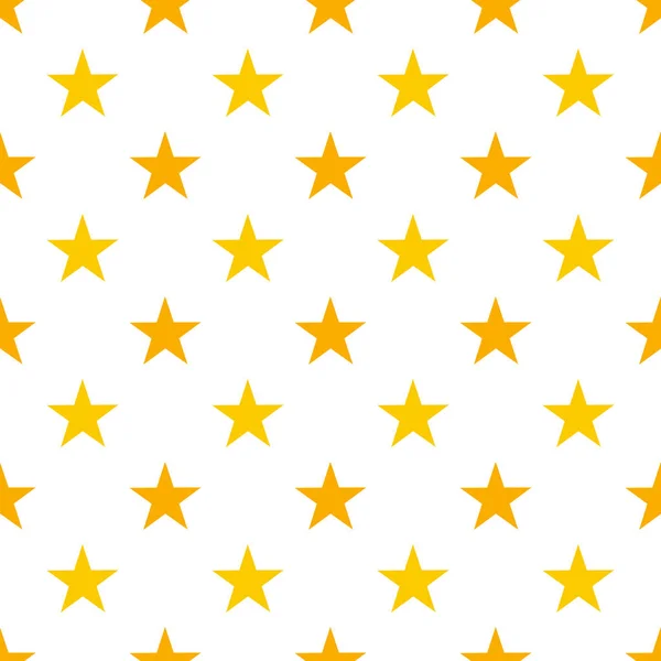 Étoiles jaunes motif sans couture — Image vectorielle