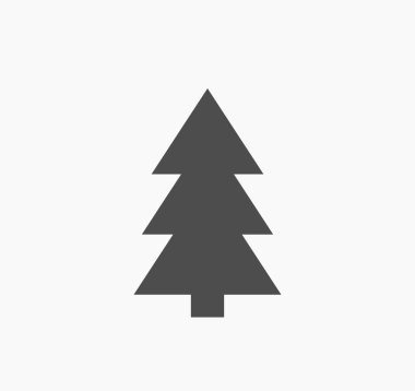 Noel ağacı ikonu. vektör illüstrasyonu.