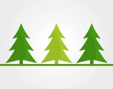 Noel ağaçları arka plan. Vektör çizim.