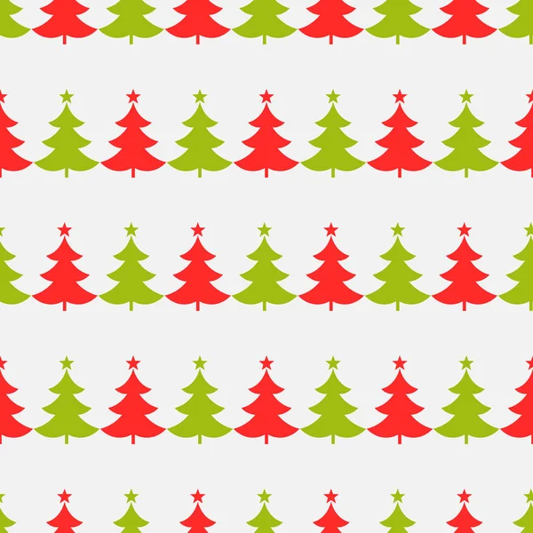 Christmas Trees Pattern Vector Illustration — Stock Vector