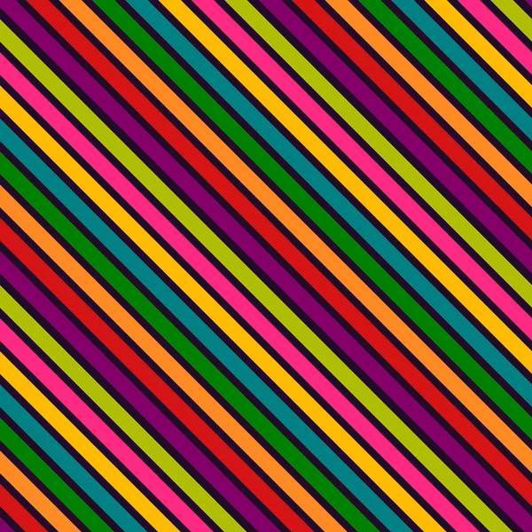 Kleurrijke Gestreepte Naadloze Geometrische Patroon Vectorillustratie — Stockvector