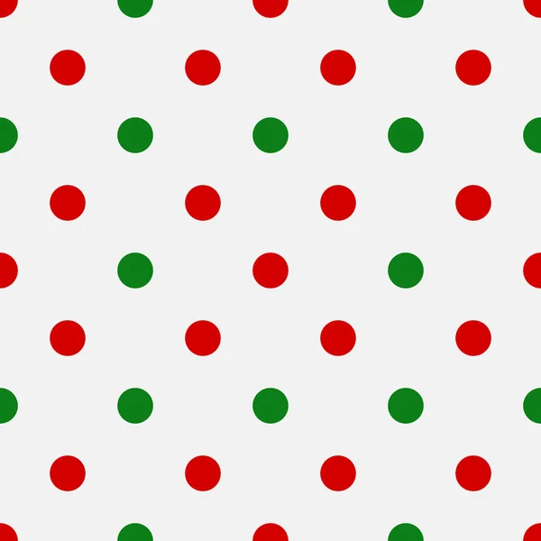 Modèle Noël Pois Rouges Verts Illustration Vectorielle — Image vectorielle