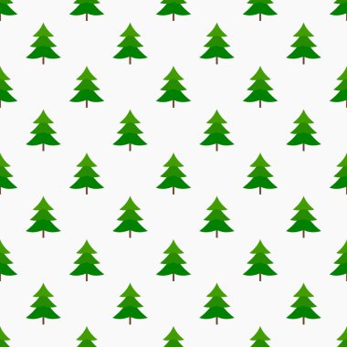 Küçük Noel ağaçları seamless modeli. Sarma kağıdı tasarım.