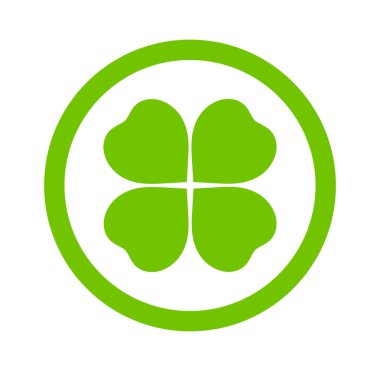 Yonca yaprağı ikonu. vektör illüstrasyonu.