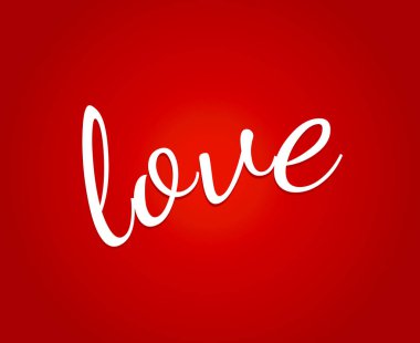 Kırmızı aşk kartı.
