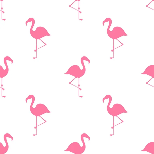 Rosa flamingos sommaren mönster. — Stock vektor