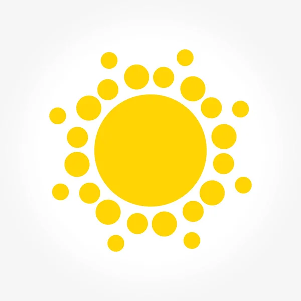 Sun dots icon — Stock Vector