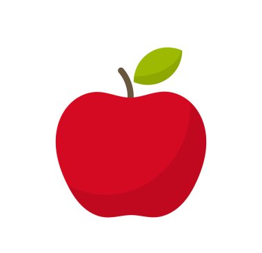 Red apple fruit icon. clipart