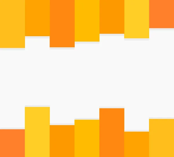 Oranje en gele geometrische frame achtergrond. — Stockvector