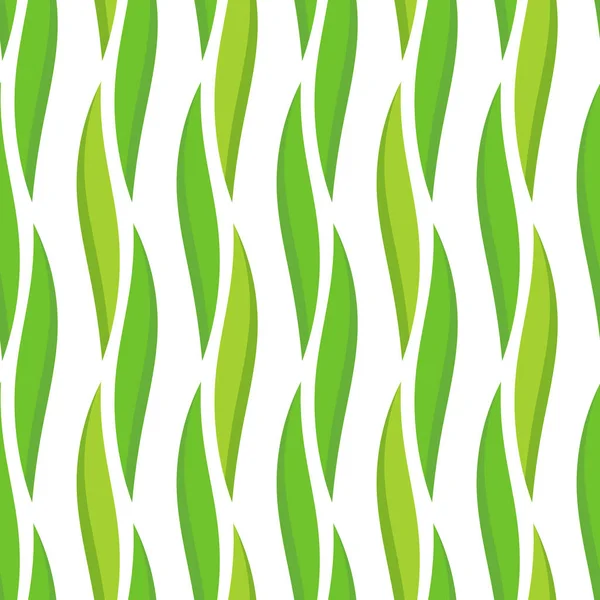 Zelené listy vzor. — Stockový vektor