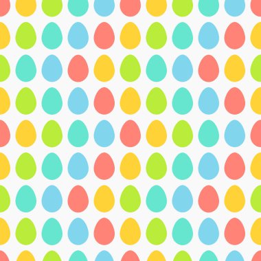 Renkli Paskalya yumurtaları pürüzsüz desen.