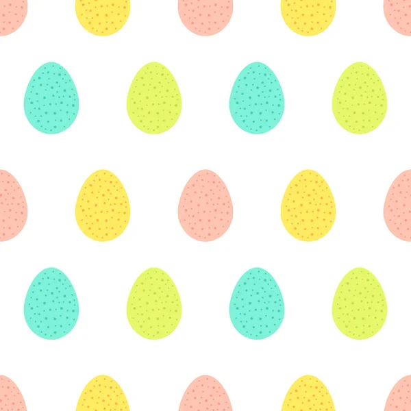 Easter eggs colorful pastel pattern. — Stock Vector