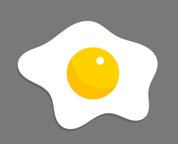 Fried egg illustration. — Stock Vector