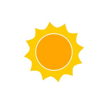 Şirin güneş simgesi.