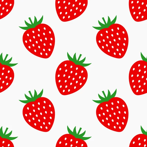स्ट्रॉबेरी फळ अखंड नमुना . — स्टॉक व्हेक्टर