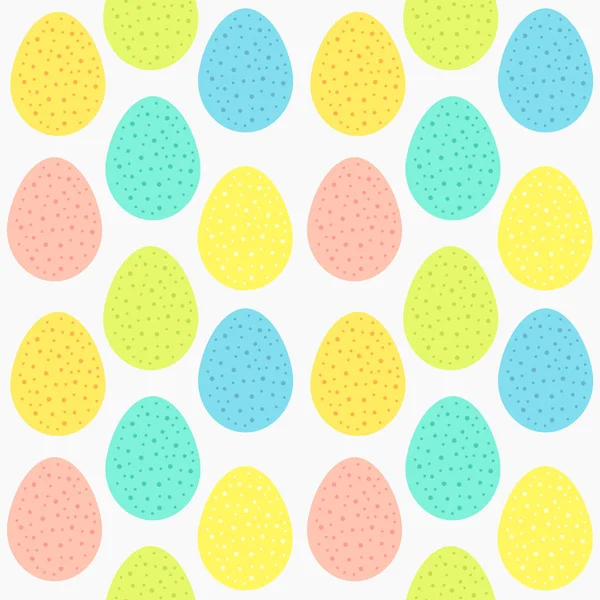 Huevos de Pascua patrón pastel colorido . — Vector de stock