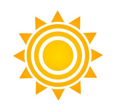 Güneş simgesi Yüzükler.