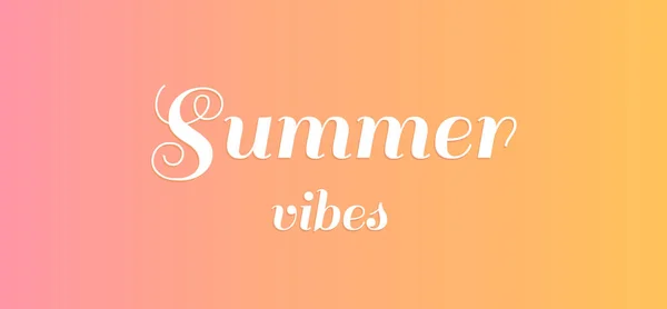 Zomer vibes pastel gradient achtergrond. — Stockvector