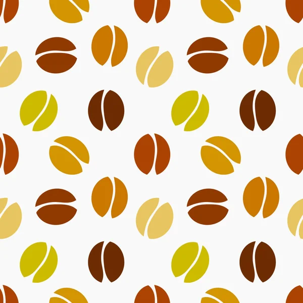 Coffee beans seamless pattern. — Stock Vector