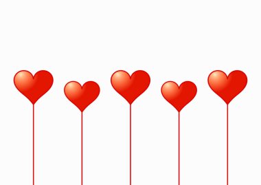 Kalp balonlar arka plan