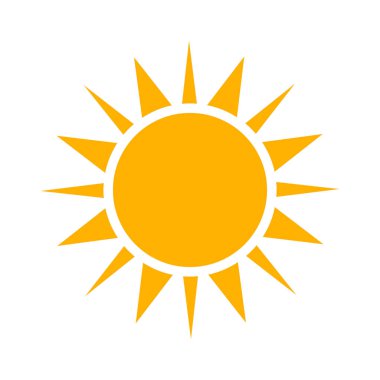 Basit güneş simgesi.