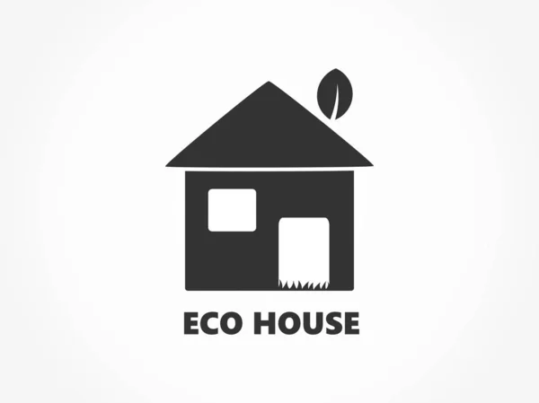 Eco friendly icona della casa . — Vettoriale Stock