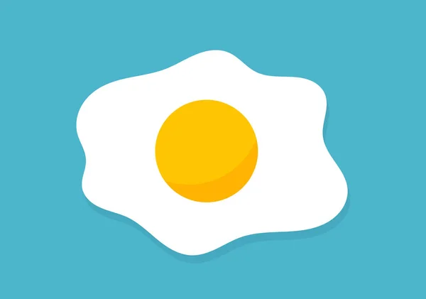 Fried egg icon. — Stock Vector