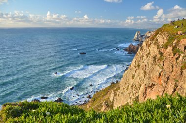 Portekiz 'de Cabo da Roca pelerini.