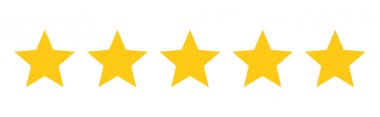 Beş yıldız puanı.