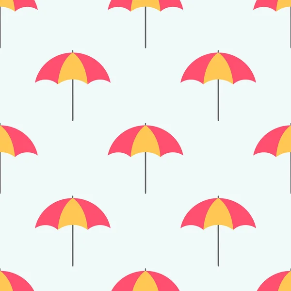 Renkli şemsiyeler dikişsiz desen. — Stok Vektör