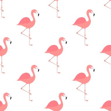 Pembe flamingolar yaz desen.