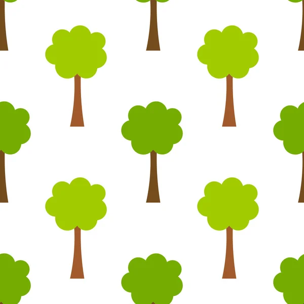 Trees seamless pattern. — Stock Vector