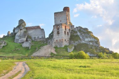 Polonya Olsztyn kale kalıntıları.