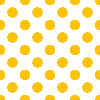 Sarı polka noktaları sorunsuz düz desen.