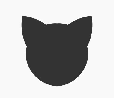 Kedi yüz şekli simgesi