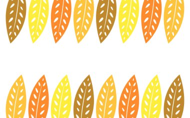 çerçeve arka plan sonbahar yaprakları.