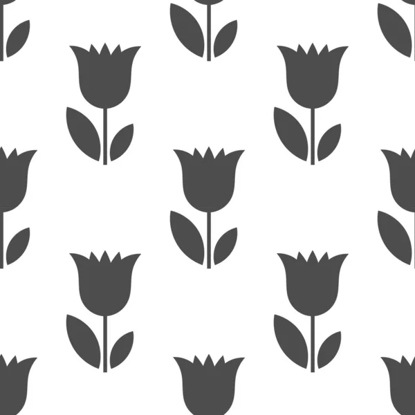 Bellflowers bloem naadloze patroon. — Stockvector