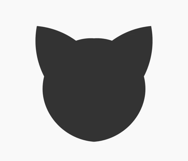 Cat face shape icon — Stock Vector