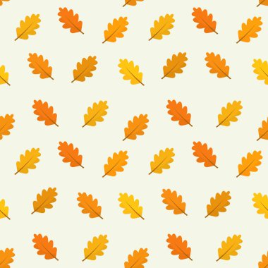 Meşe sonbahar dikişsiz desen bırakır.