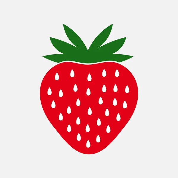 Strawberry fruit icon. — Stock Vector