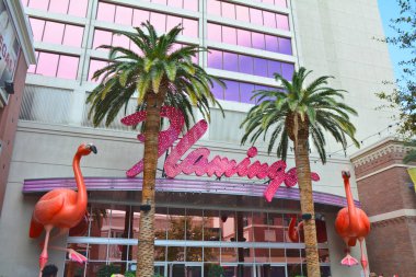 Las Vegas 'taki Flamingo Otel ve Kumarhanesine giriş