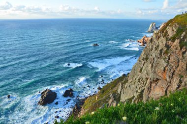 Portekiz 'de Cabo da Roca pelerini