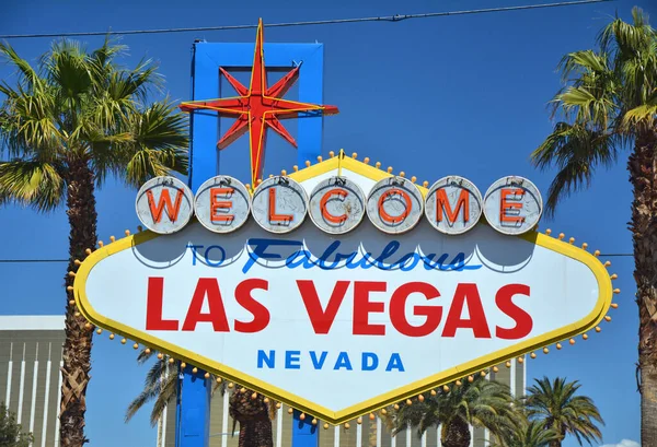 Welcome Fabulous Las Vegas Nevada Sign — Stock Photo, Image