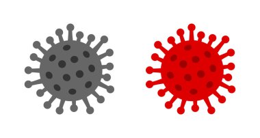 Coronavirus virüsü SARS-CoV-2 model şekli. Vektör illüstrasyonu.
