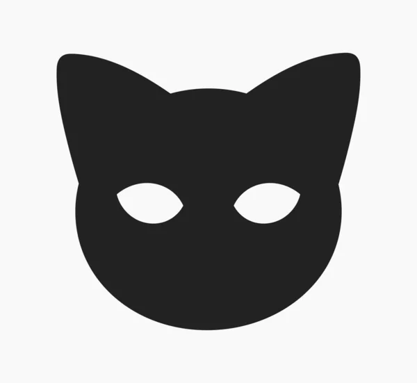 Şirin Kedi Kafası Maskesi Şekli Vektör Illüstrasyonu — Stok Vektör