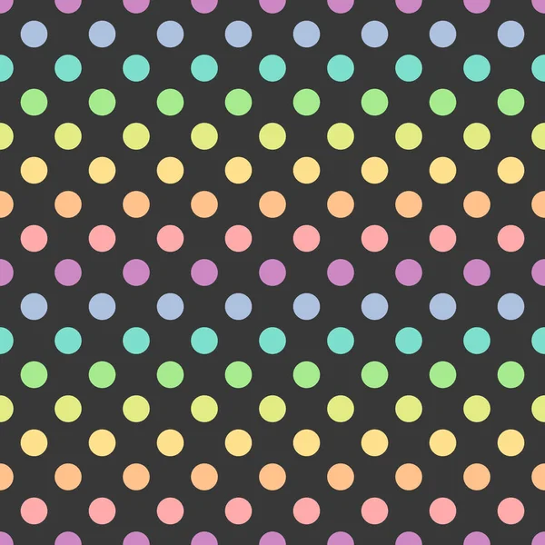 Couleurs Pastel Brillant Motif Sans Couture Pois Illustration Vectorielle — Image vectorielle